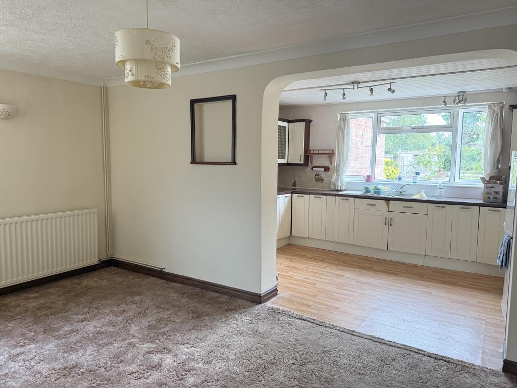 Lot: 109 - FOUR-BEDROOM DETACHED BUNGALOW FOR IMPROVEMENT ON 0.21 ACRES - Dining room with open arch to kitchen